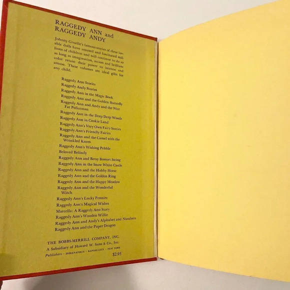 Vintage 1961 Raggedy Ann Stories By Johnny Gruelle Hardcover Book - Picture 7 of 15